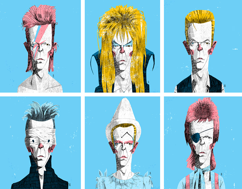 David Bowie Portrait Series.