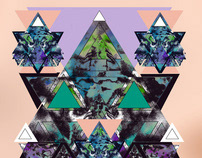 Geometric dreamy kaleidoscopic illustrations