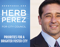 Direct Mailer for Herb Perez for City Council