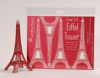 6 inch Laser Cut Paper Eiffel Tower