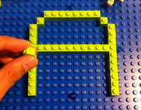 Dot Matrix Lego Typography