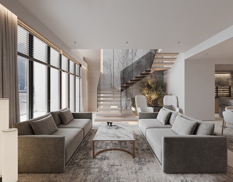 Serene Simplicity | Interior design living room :: Behance