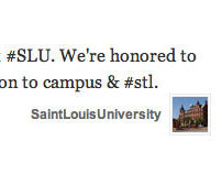 Saint Louis University Tweets