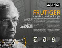 Frutiger Typeface Poster