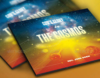 God’s Glory In The Cosmos Church Flyer and CD Template
