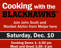 Meijer Cooking with the Blackhawks In-Store Animation