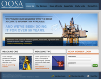 O.O.S.A. Website Mockup