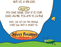 Sweet Potatos menu design