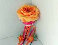 Peachy Bridal Bouquet