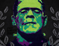 Frankenstein Cross-Stitch