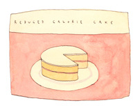 Reduced calorie cake