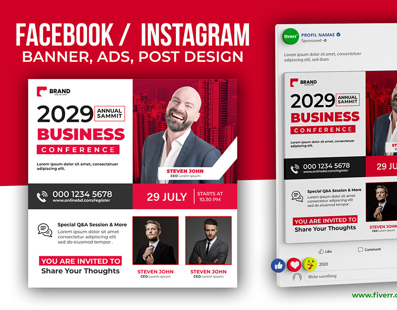 I will do corporate business social media post templates or ads