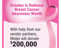 Meijer Breast Cancer Awareness Shroud SIgn