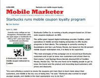 Starbucks runs mobile coupon loyalty program