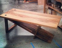 Ash and Walnut Coffee Table - Furniture Design