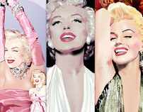 Marilyn Monroe Fan Art Digital Media - Set 2