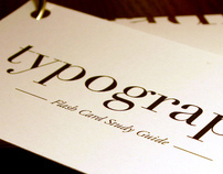 Typographic Flash Cards