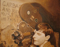John Cassavetes, acrylic on canvas, 116 x 81 cm.