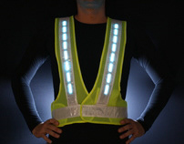 U-ROAD Active Lighting Safety Vest