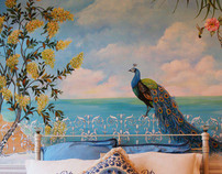 Decorative Painting-Peacock Mural