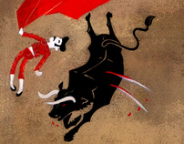 Bull fighting event  posters