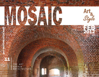 Mosaic Magazine Cover and Two Page Inside Spread