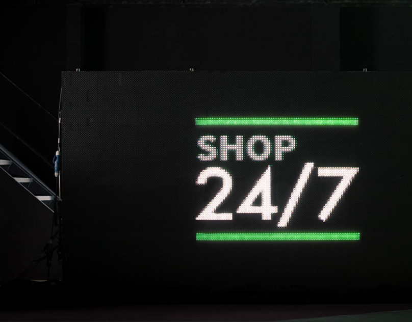 Shop 24/7. 