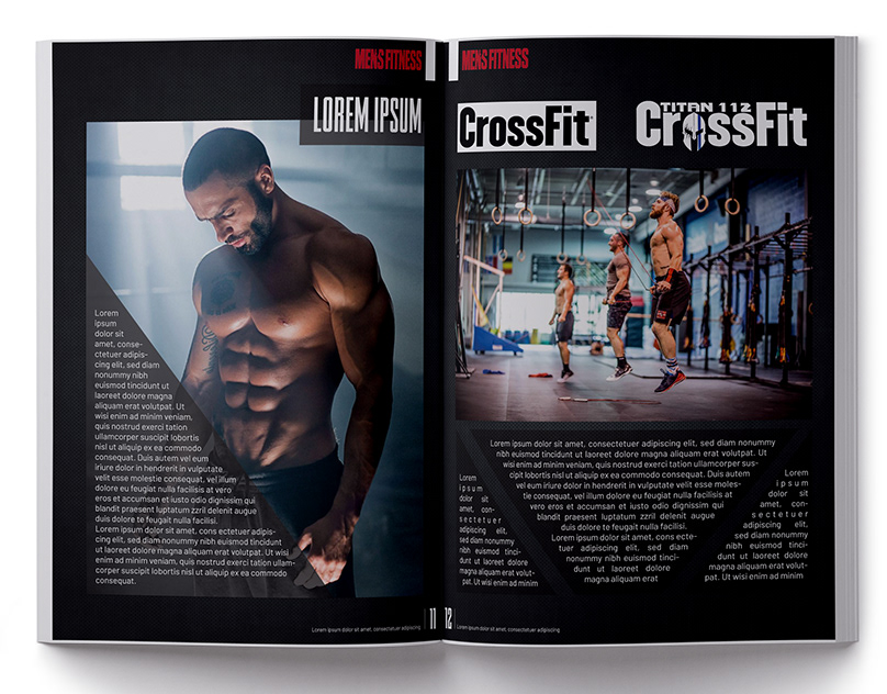 Men's Fitness Magazine Concept Design