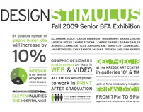 Design Stimulus BFA Show Poster & Postcard