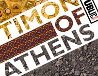 Timon of Athens poster for the Public Theater