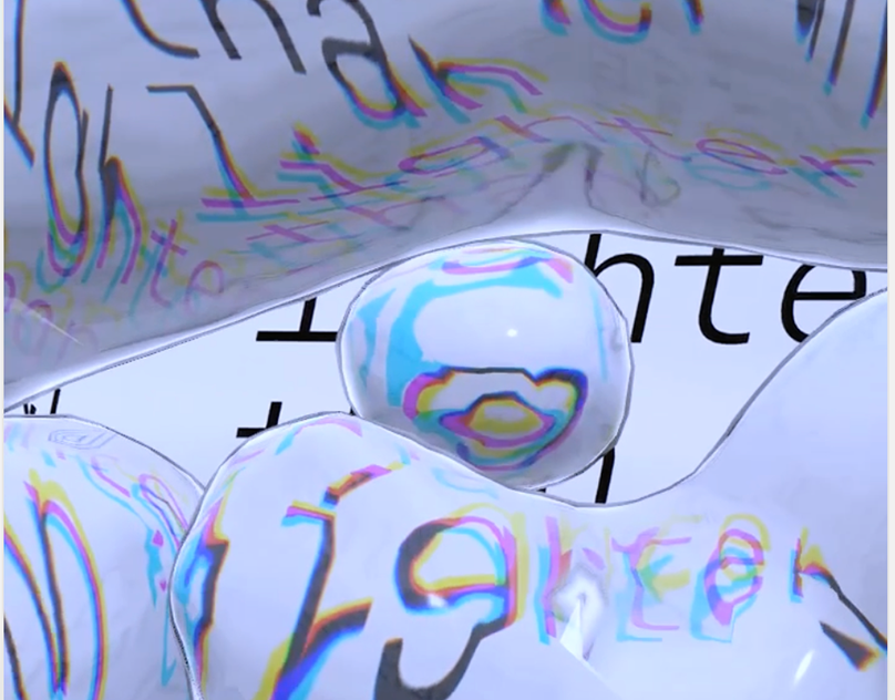 Animated typography in augmented reality