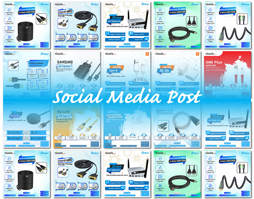 Education and Product Social Media Post Design