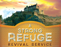 Strong Refuge Revival Service Flyer and CD Template