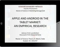 Apple and Android in the tablet market