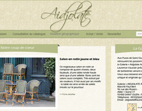 Aidjolate - Essai de Webdesign pour une galerie d'art