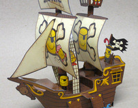 Sonic Paper Pirate Ship