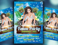 Foam Party Summer Flyer + Facebook Cover Timeline