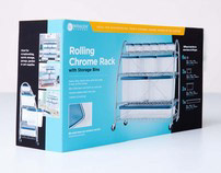 Costco Rolling Chrome Rack