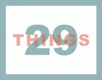 29 Things Poster Redesigned