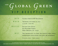 Global Green VIP reception invitation