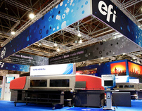 EFI 10,000 sq ft Tradeshow Booth at Drupa, Germany