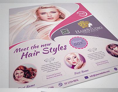 Hair & Beauty Salon Flyer on Behance