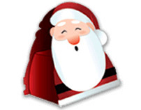 Santa Claus shaped box