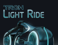 Vectorized Tron Lightcycle poster