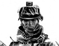 Battlefield 3 Pencil drawing