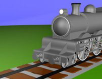 My first Work: Locomotive (Only Polygons and modifiers)
