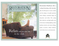 Restoration Hardware Mail List Brochure