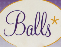 "Balls chocolates" collateral and packaging
