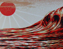 "Dark Wave, Rising Sun" by Shepard Fairey (Buy @ DSV)