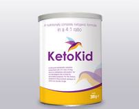 Ketokid Nutitional Supplement Packaging Design
